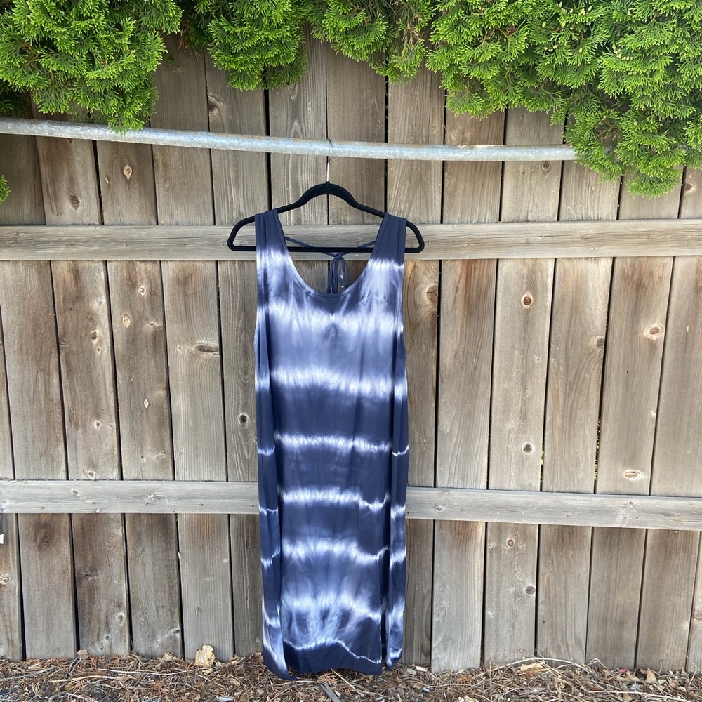 Blue Tie Dye Dress